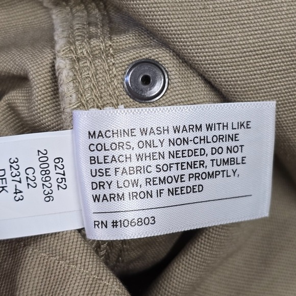 Duluth Fire Hose‎ Flex Pants Men 42x30 Khaki Canvas Relaxed Fit Durable Workwear - Picture 7 of 15